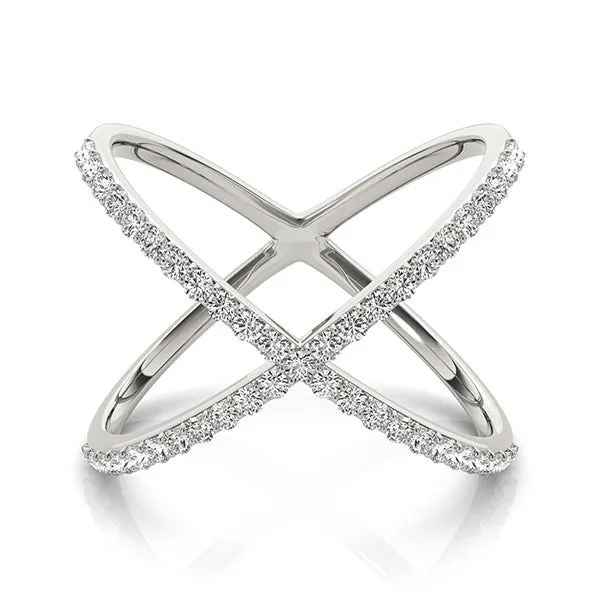 14K Open Concept Diamond Ring