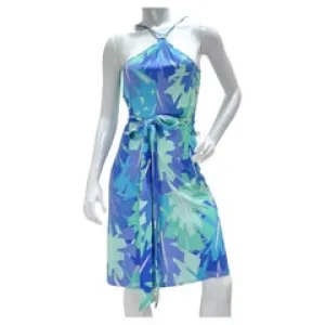 1990s Emilio Pucci Halter Wrap Dress