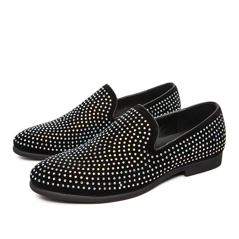 2023 Loafers Men's 46 Large Size Hairstylist Men's Shoes New Fashion Sleeve Foot Barber Men's Shoes
