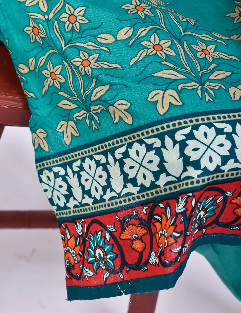 3 Pc Un-stitched Embroidered Lawn - Breezy Beach (ATL-3B-Sea Blue)