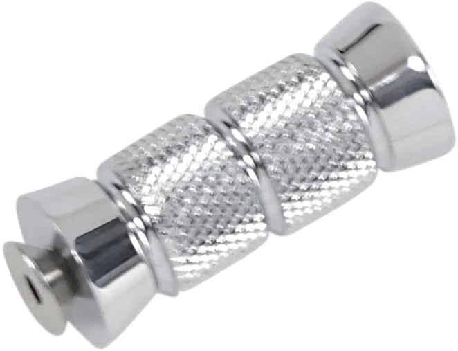 Accutronix PT220-KGC1 Chrome Shifter/Brake Pegs - Knurled - 2-1/4in.