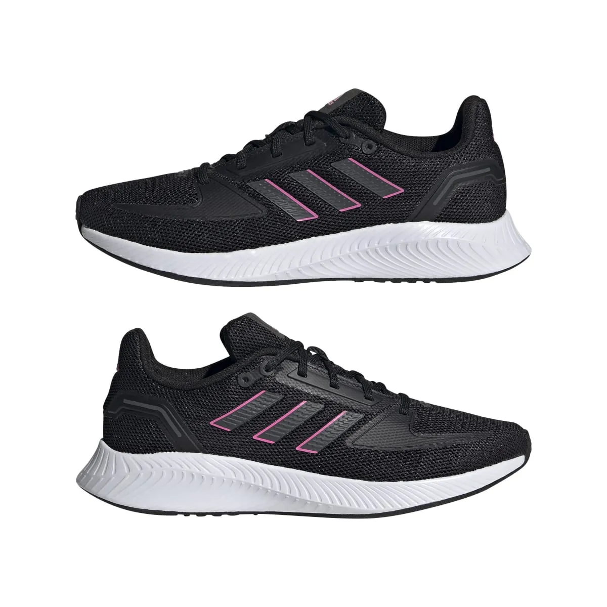 ADIDAS FY9624 RUNFALCON 2.0 WMN'S (Medium) Black/Gray/Pink Mesh Running Shoes
