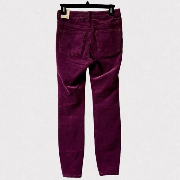Anthropologie Pilcro 26 and 27 High-Rise Button-Fly Skinny Corduroy Pants Jeans