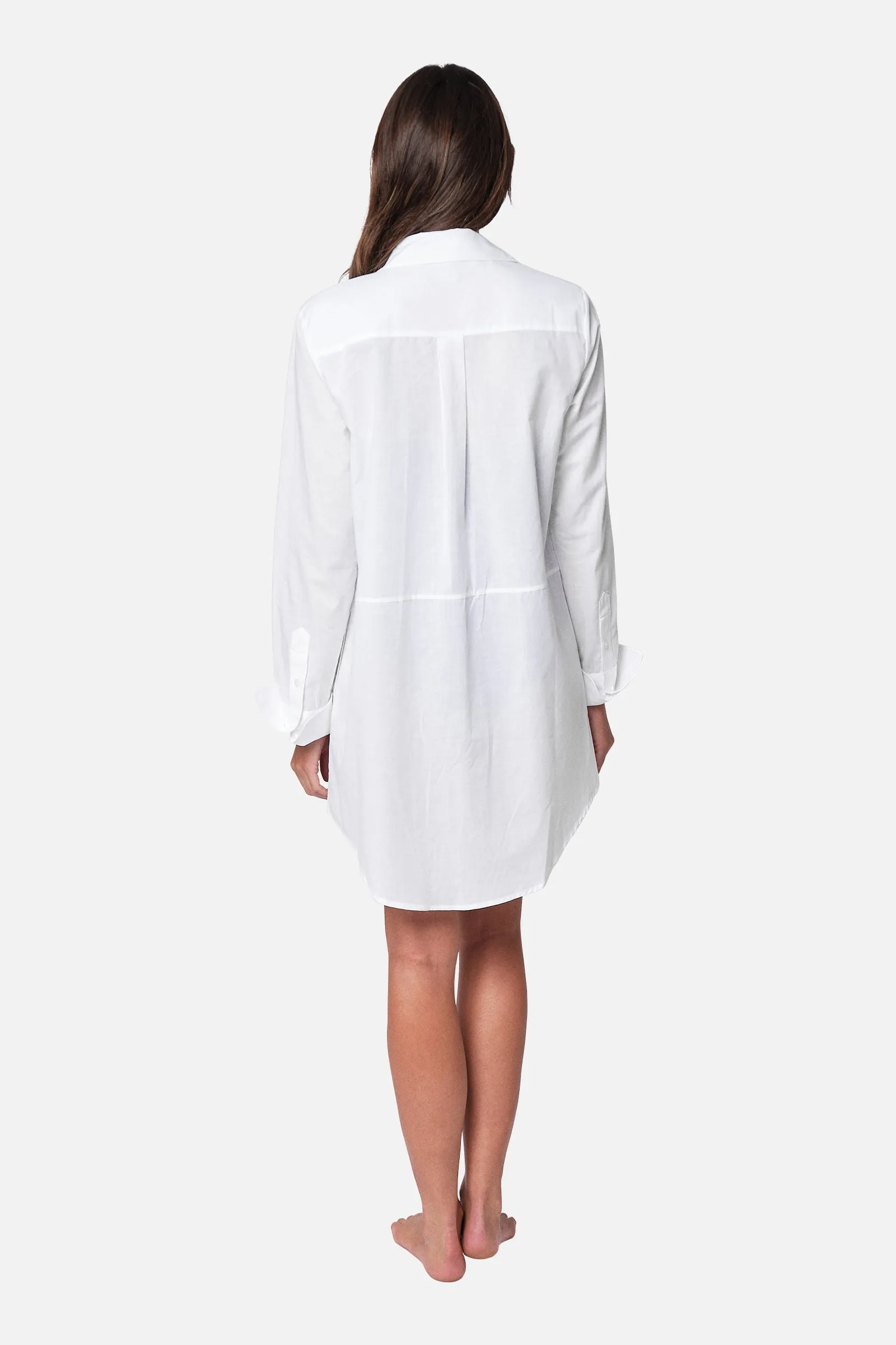Beach Shirt Dress WHITE