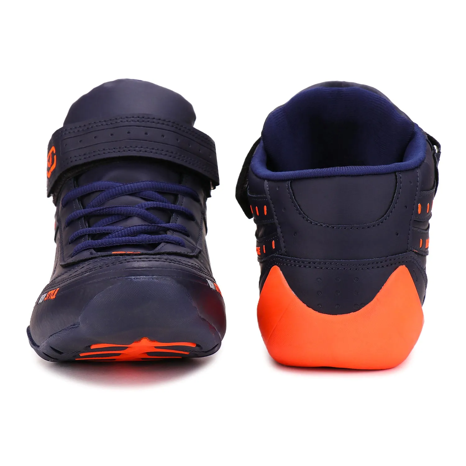 Bersache Lightweight Sports Running Shoes For Men Navy-9019