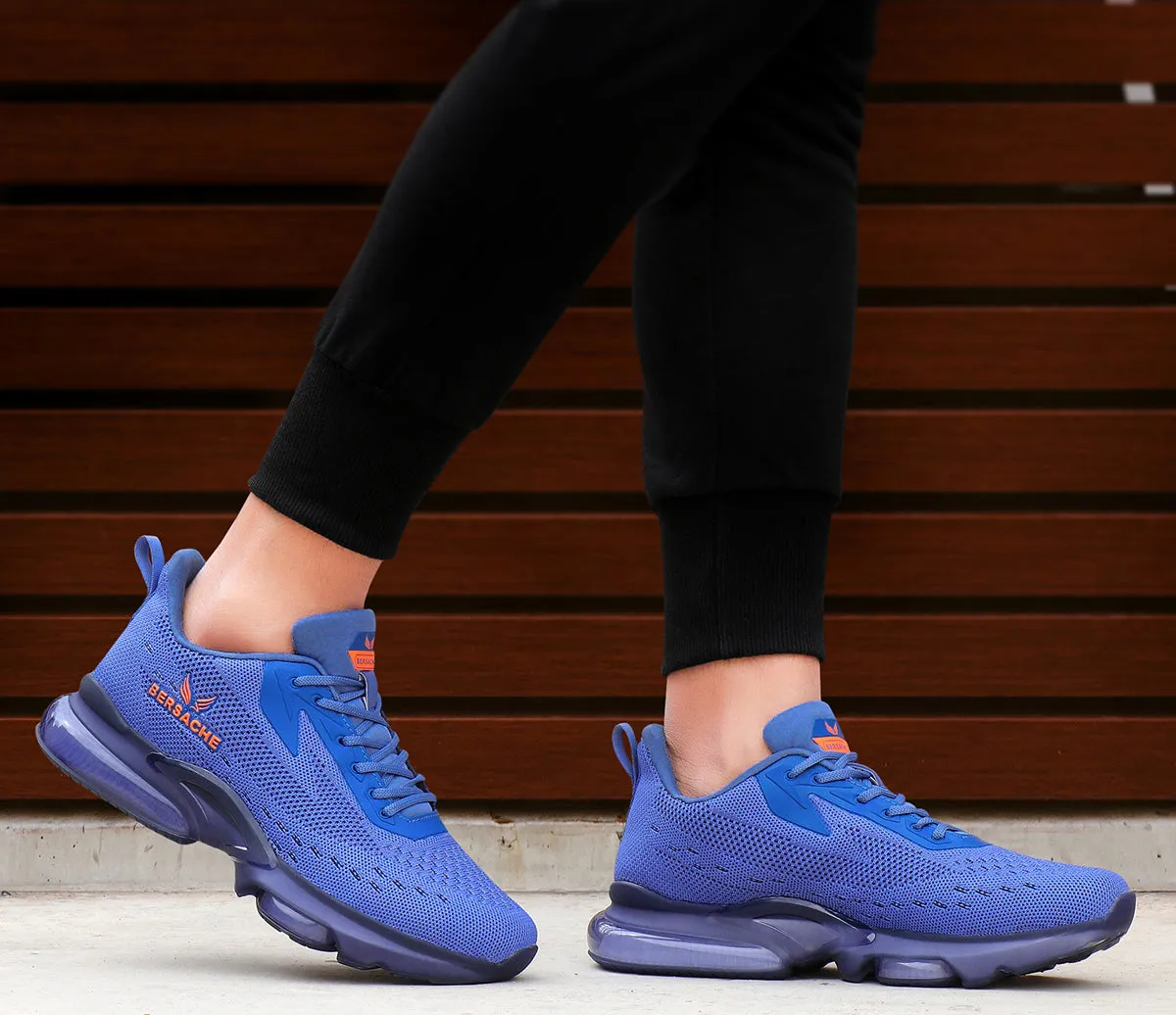 Bersache Running Sports Shoes For Men  Blue-9031