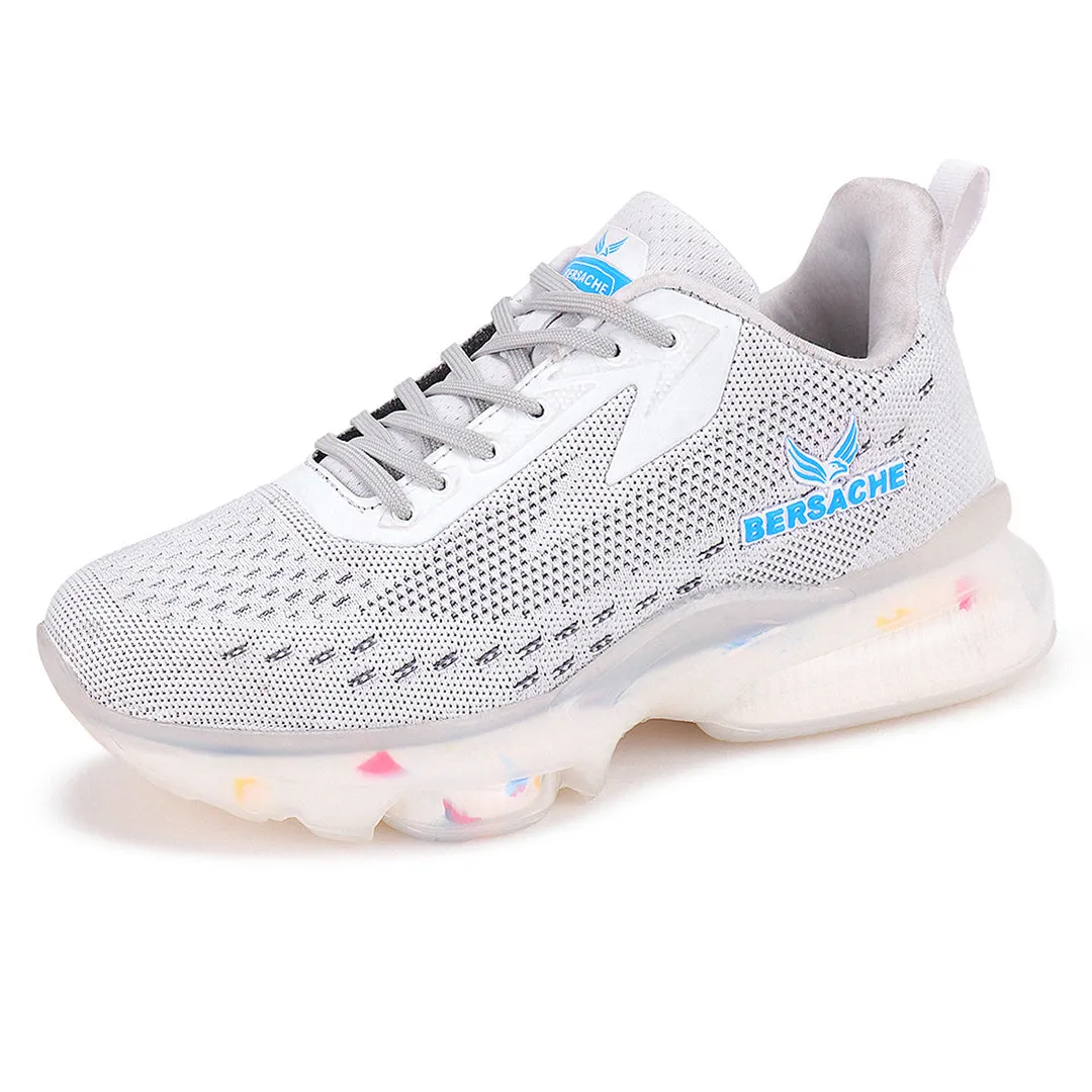 Bersache Running Sports Shoes For Men White -9032