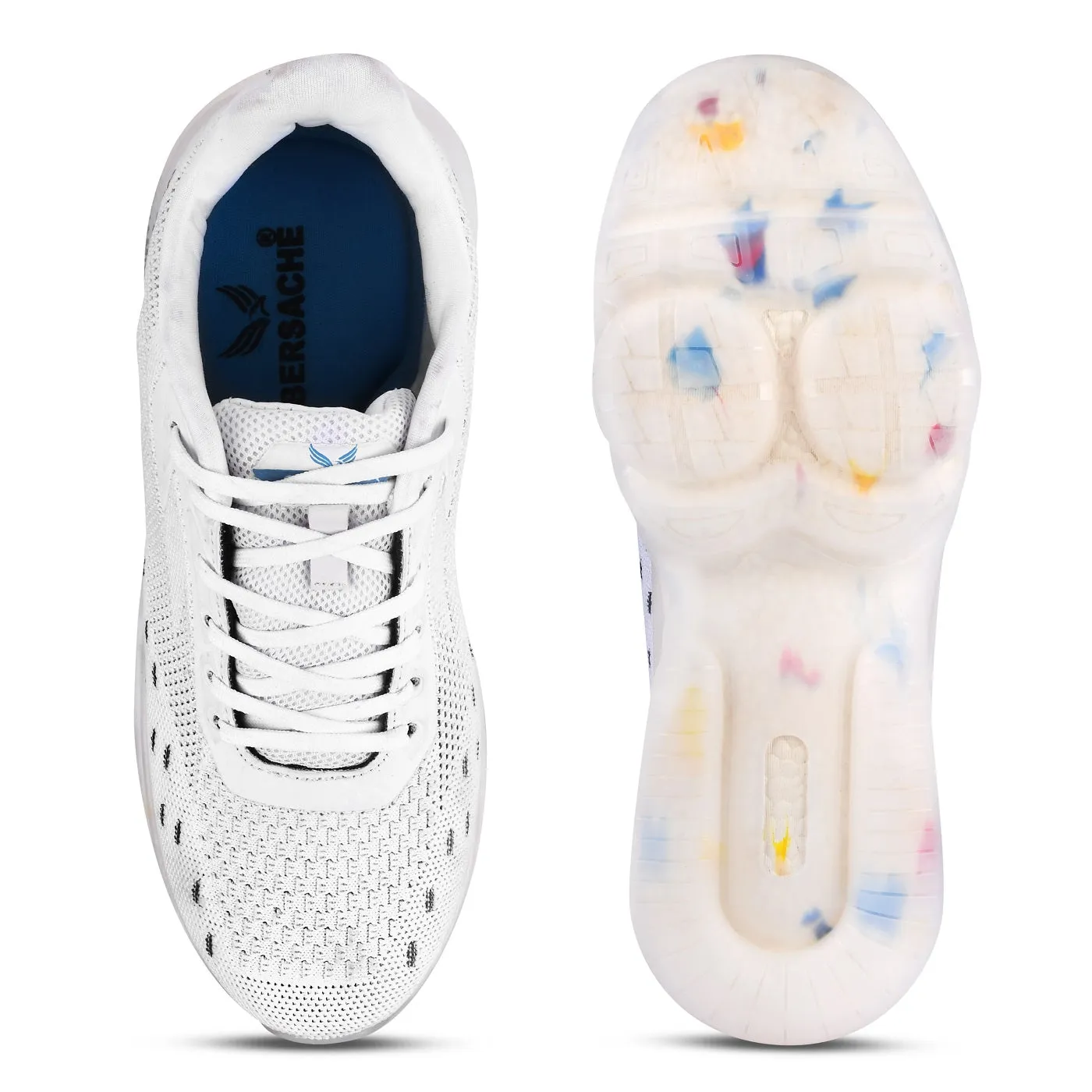 Bersache Running Sports Shoes For Men White -9032