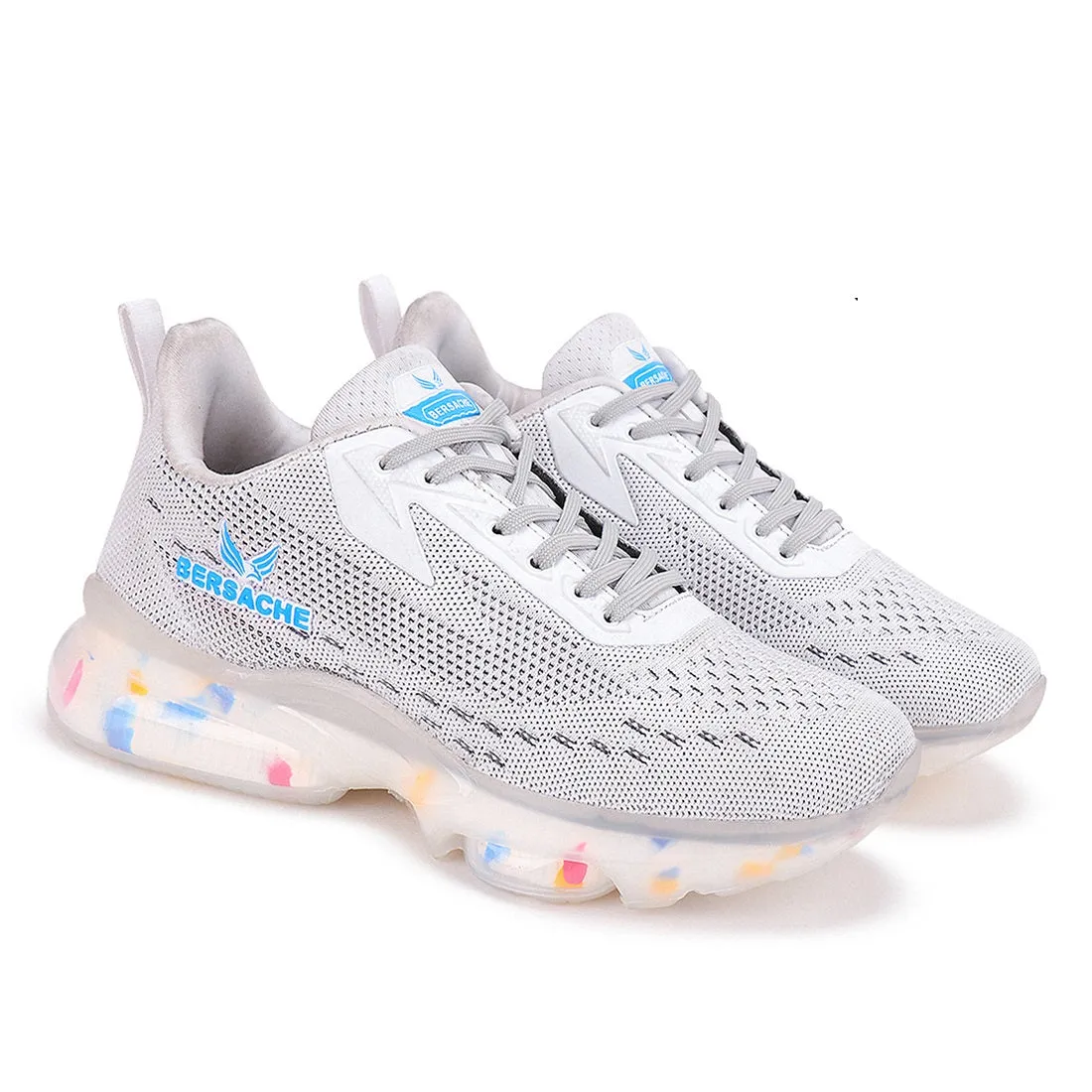 Bersache Running Sports Shoes For Men White -9032