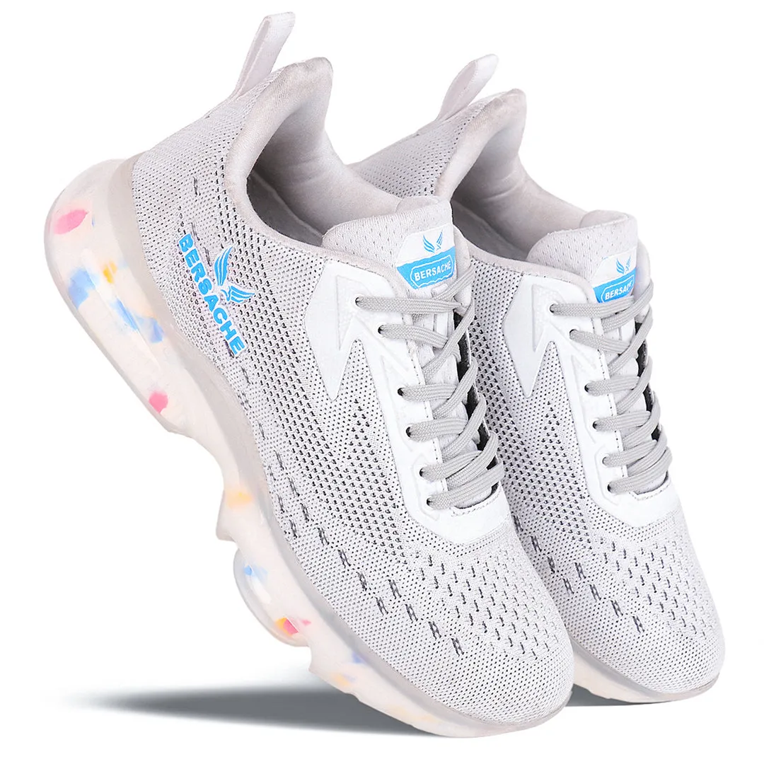 Bersache Running Sports Shoes For Men White -9032