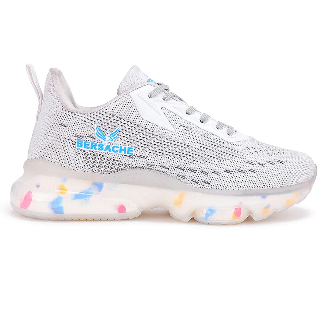 Bersache Running Sports Shoes For Men White -9032