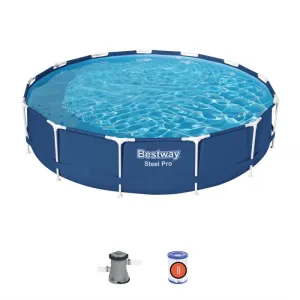Bestway 13' X 33"/3.96M X 84CM Pool Set (Contents:Pool, Filter Pump(220-240V), Compatible with Cartridge 58094(II)220-240V)