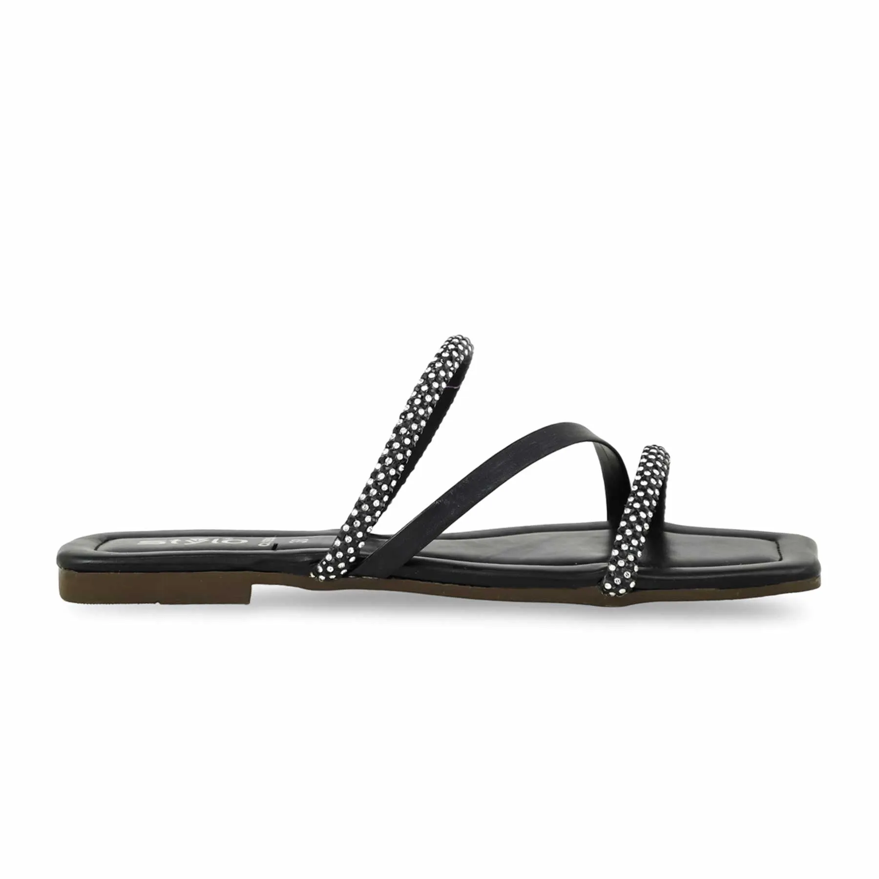 Black Casual Slipper For Women CL1890
