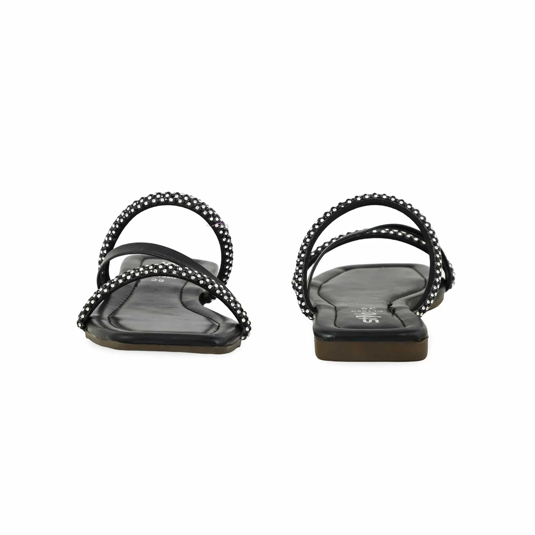 Black Casual Slipper For Women CL1890