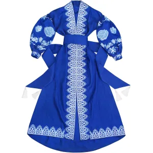 Boho style Kaftan with white embroidery