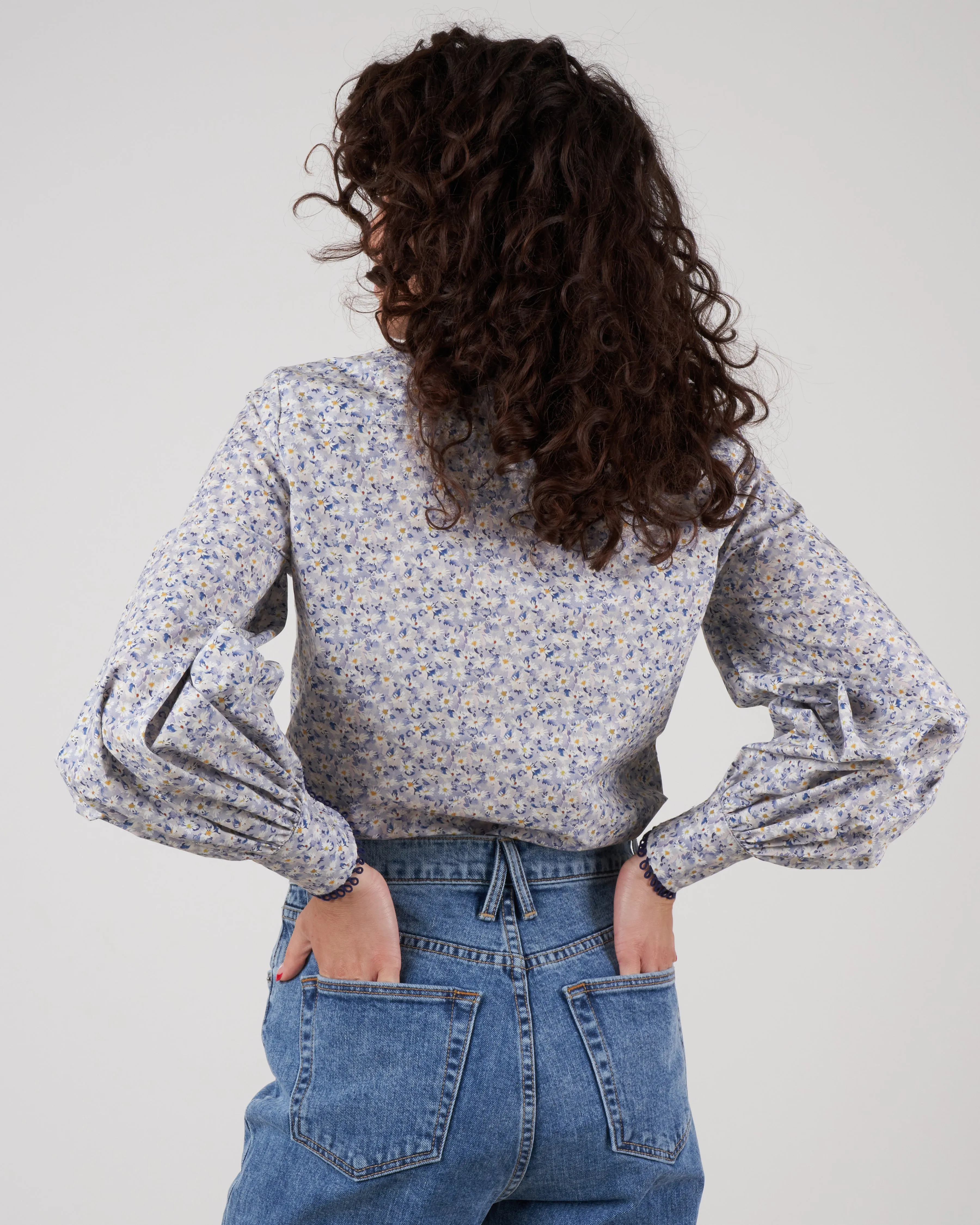 bridger top with loop trim - simones song sky