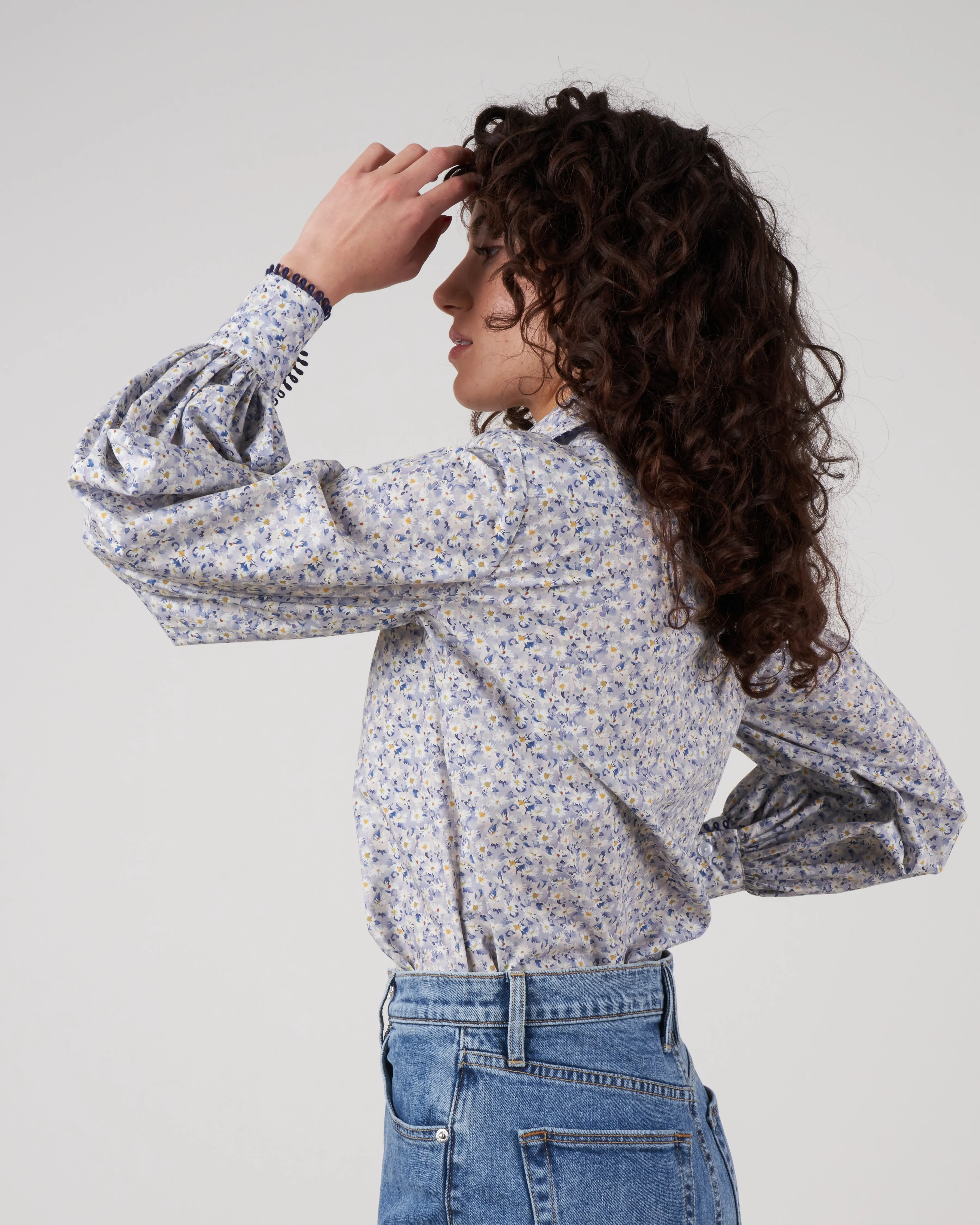 bridger top with loop trim - simones song sky