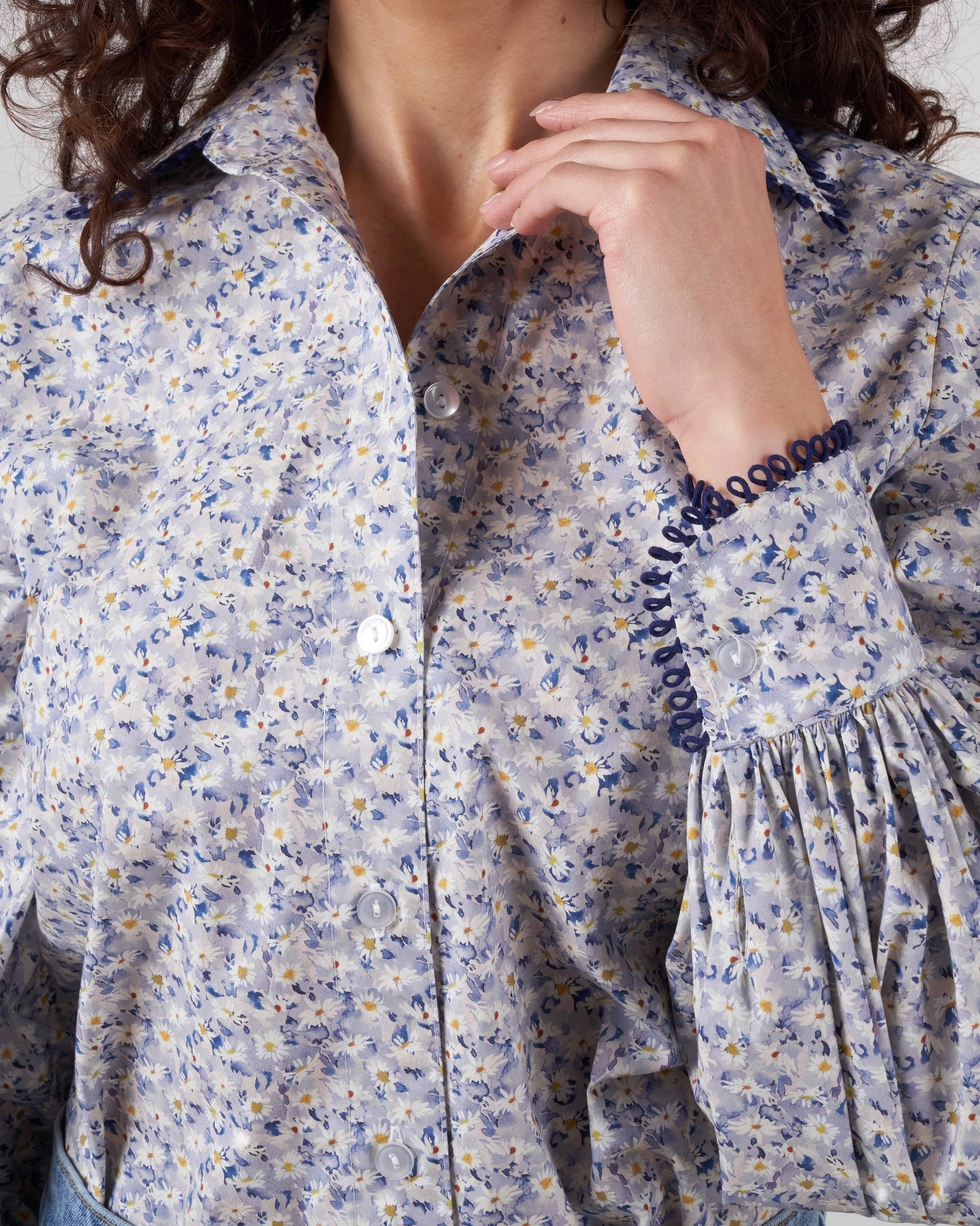 bridger top with loop trim - simones song sky