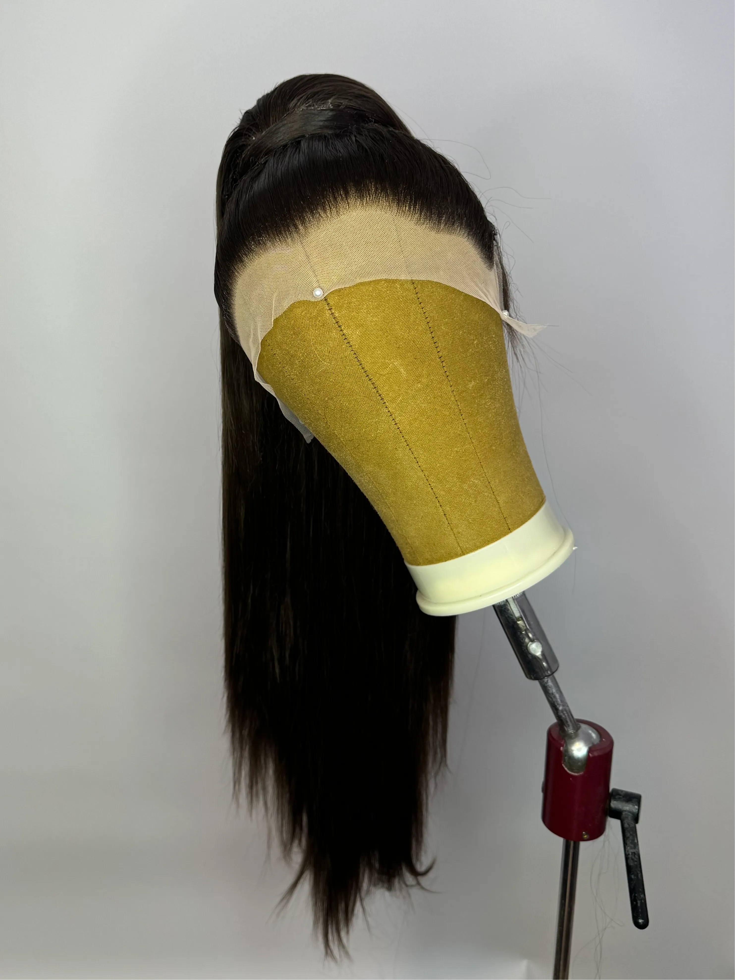 Brunette Stacked Ponytail Synthetic Wig (Made to Order)