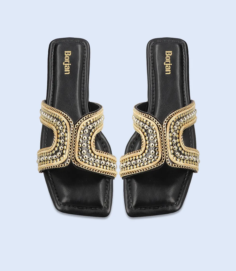 BW10080-BLACK-Women Slipper