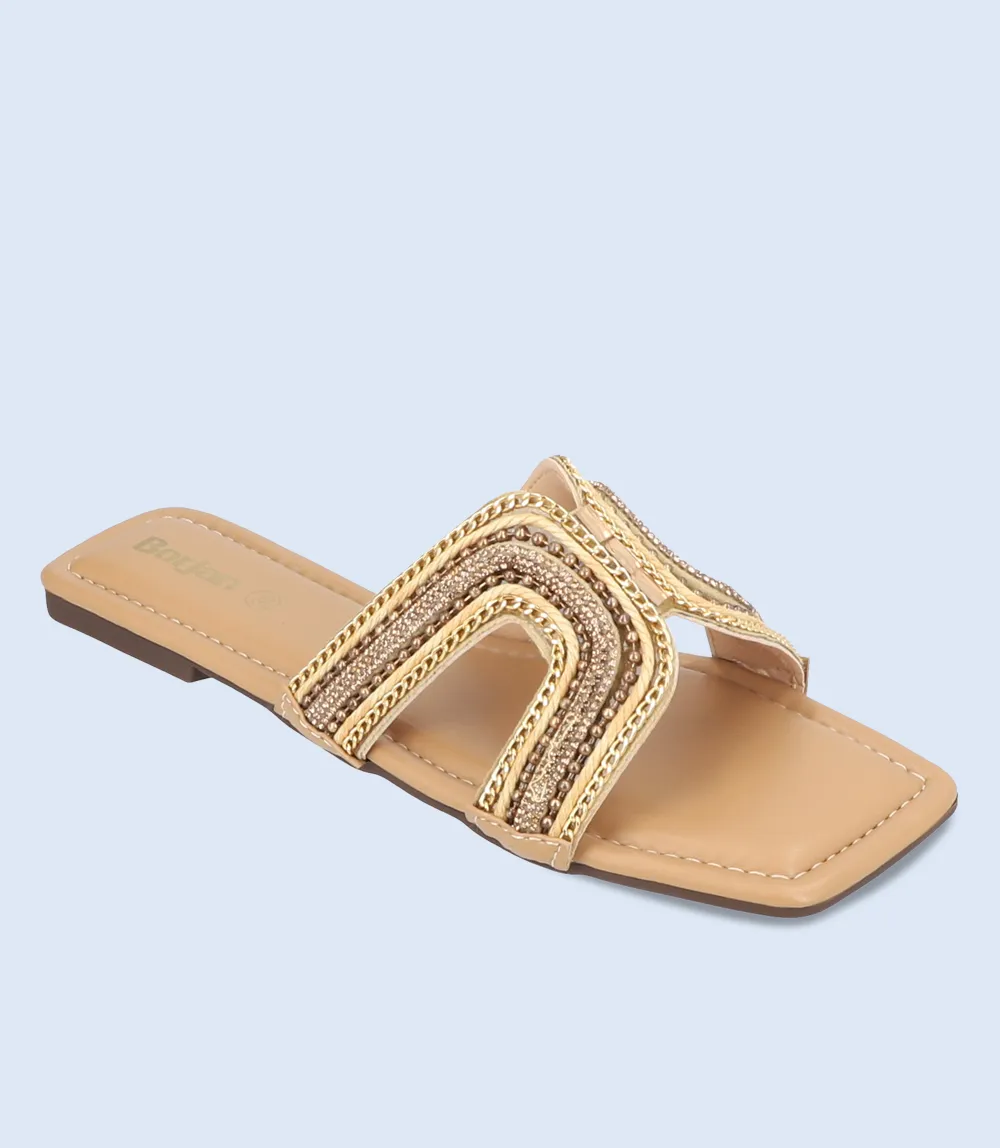 BW10134-Dark beige-Women Slipper