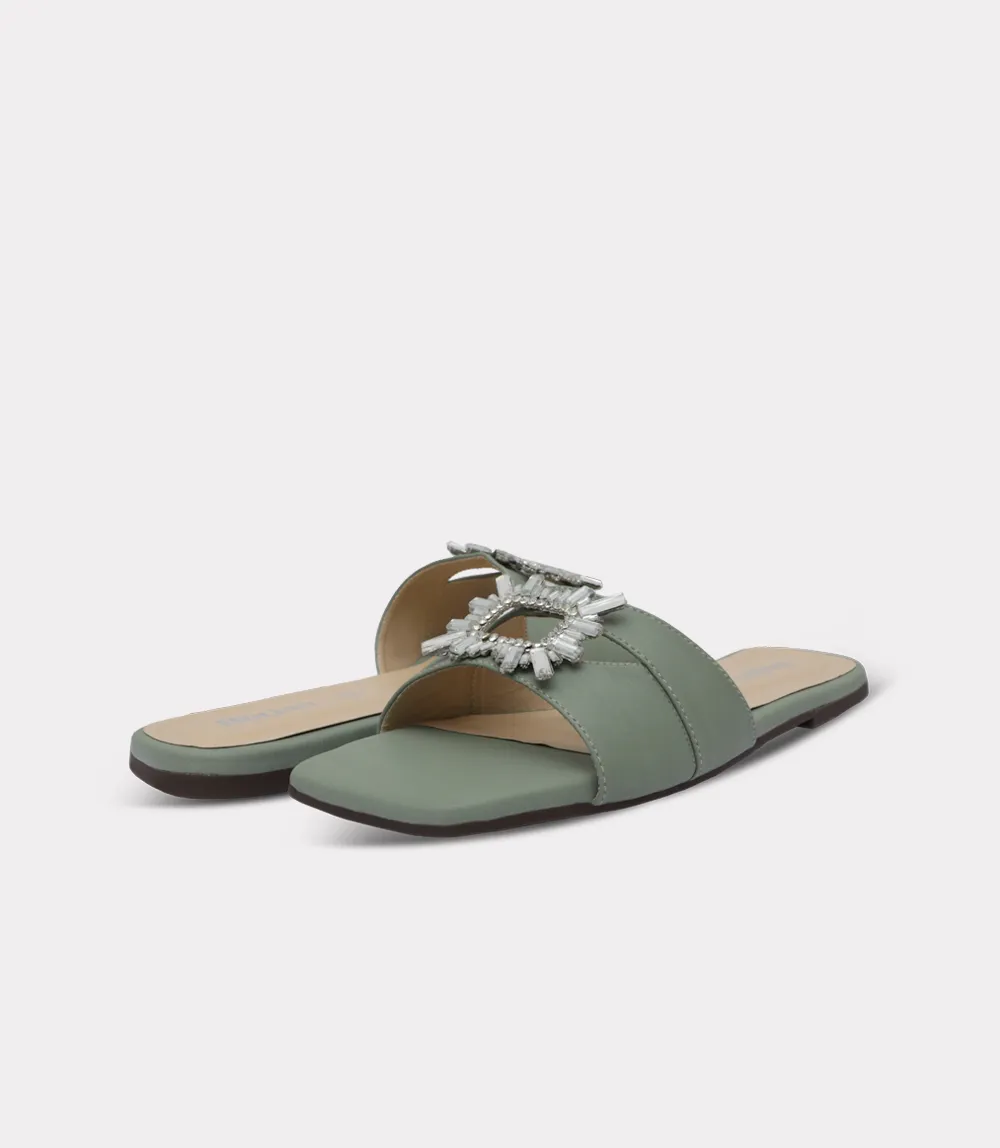 BW10479-MINT-Women Slipper