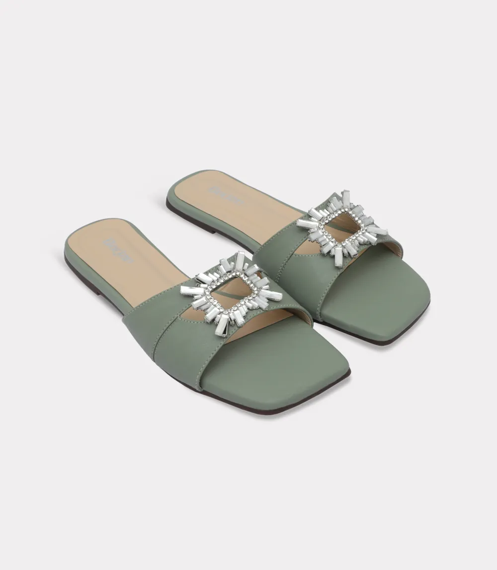 BW10479-MINT-Women Slipper