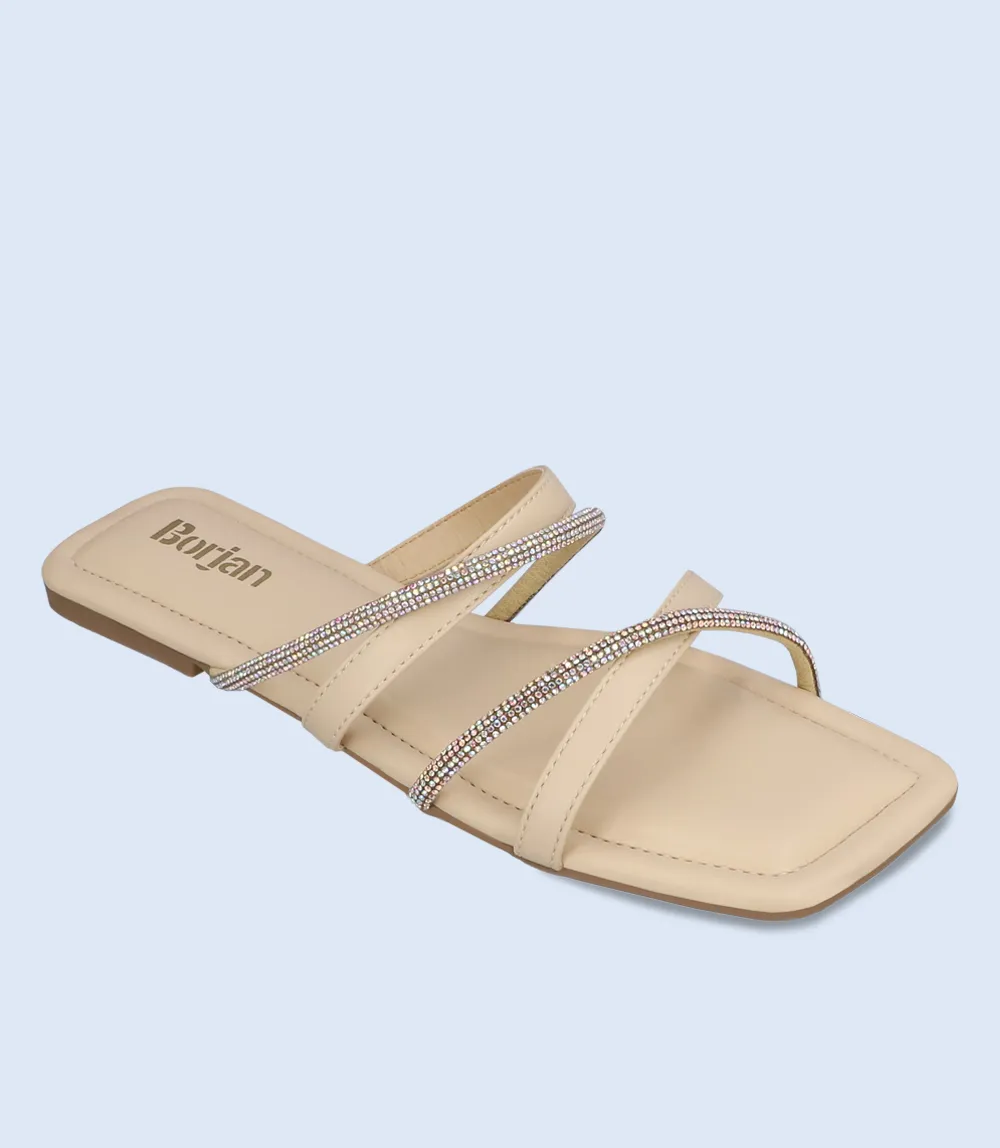 BW6626-OFF  WHITE-Women Slipper