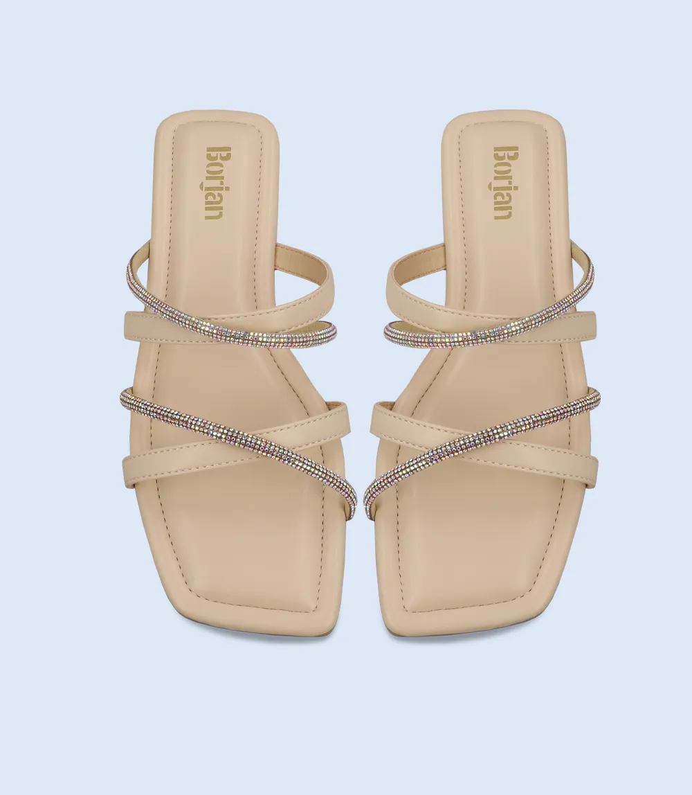 BW6626-OFF  WHITE-Women Slipper