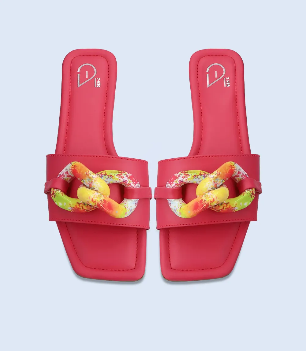 BW9295-FUCHSIA-Women Slipper