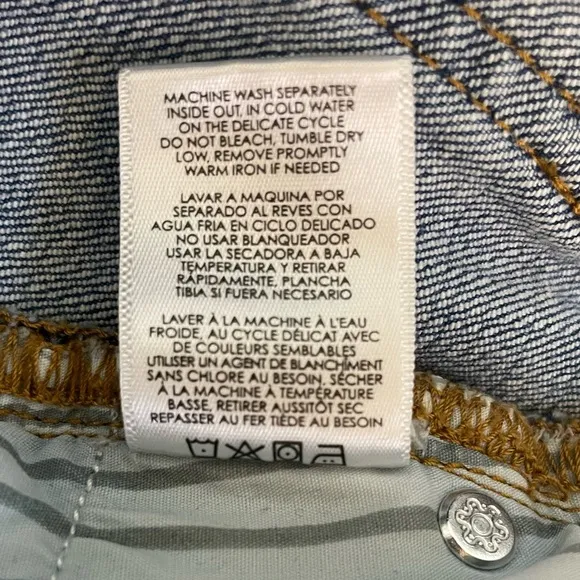 Cabi Palm Beach Crop Blue Denim Wide Leg Cropped Jeans. Size 6