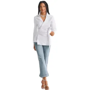 Cabi Palm Beach Crop Blue Denim Wide Leg Cropped Jeans. Size 6