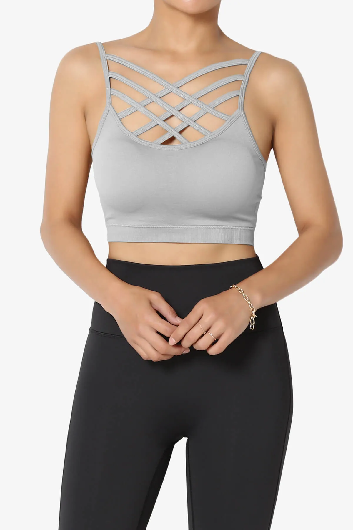 Cally Padded Crisscross Bralette PLUS