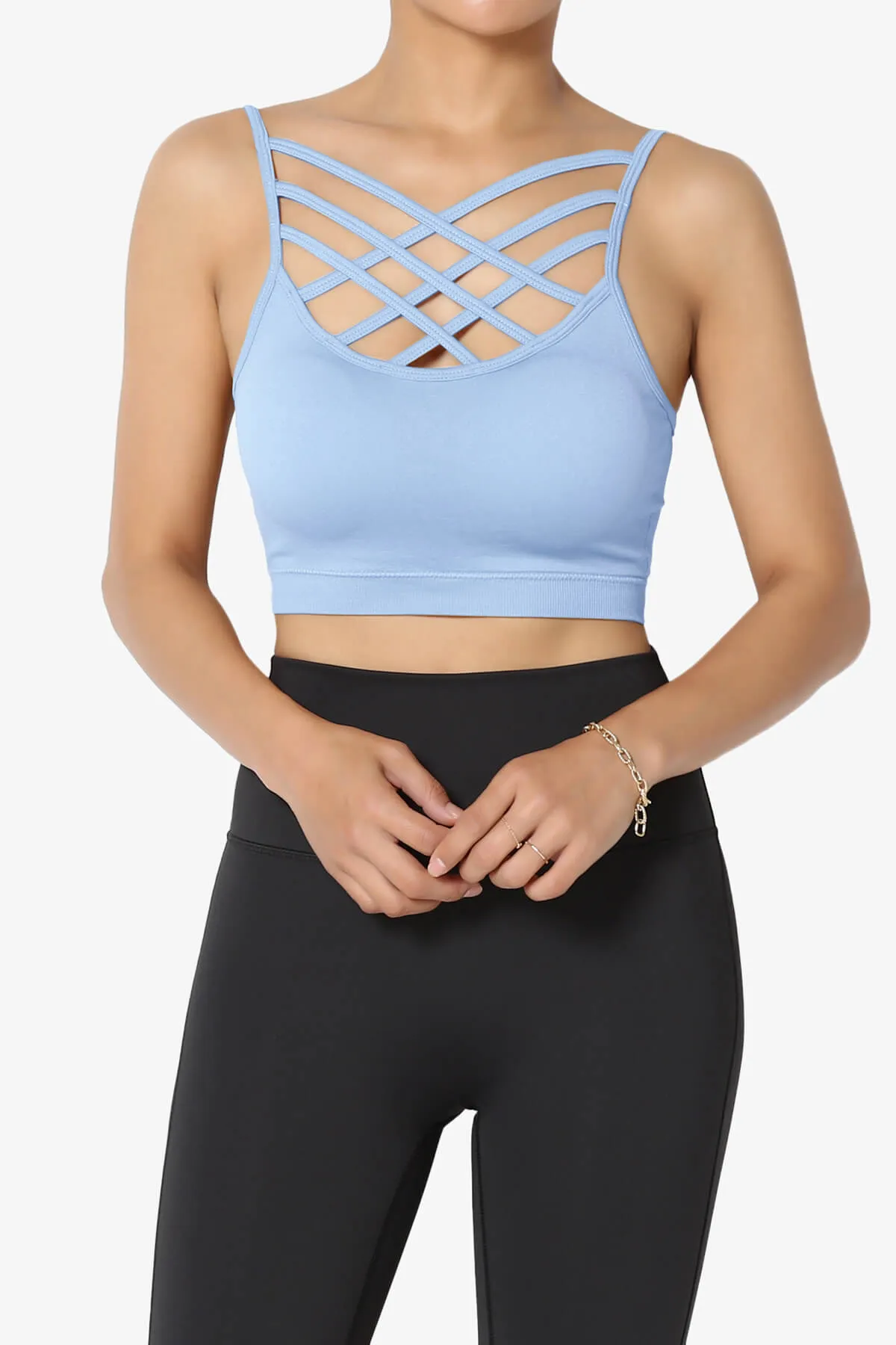 Cally Padded Crisscross Bralette PLUS