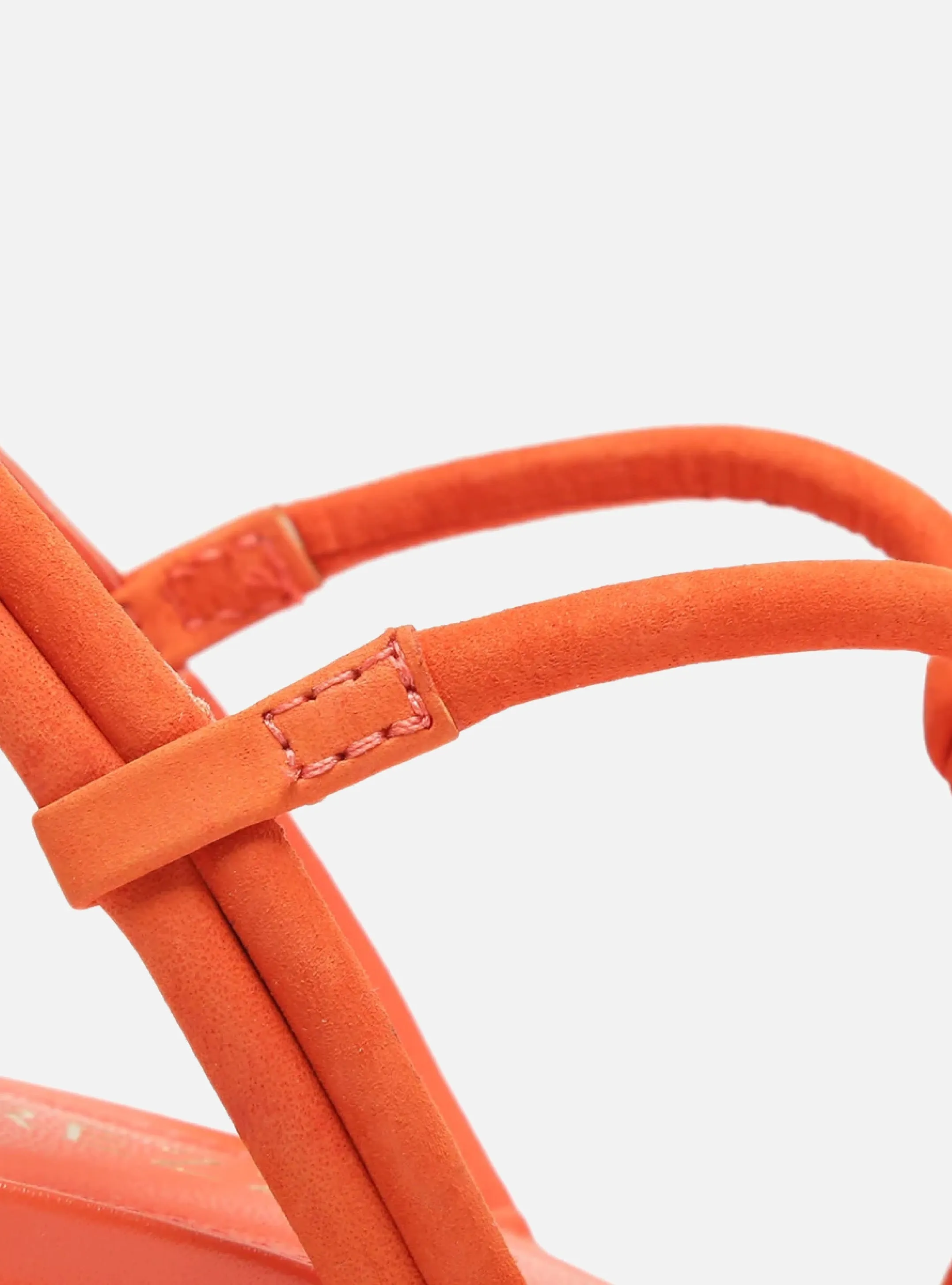 Camila Mid Block Sandal | Orange