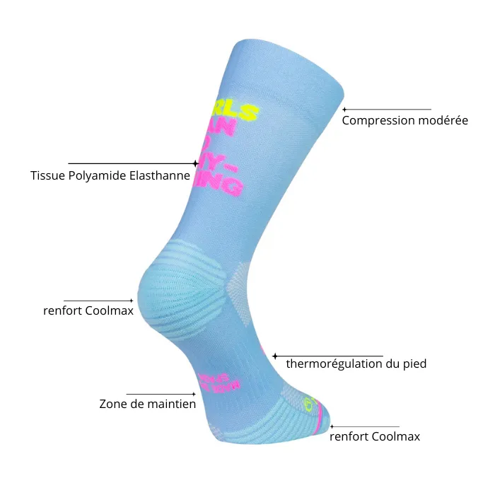 Chaussettes running Sporcks THUNDER WHITE
