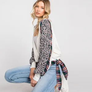 Combination Wrap Blouse