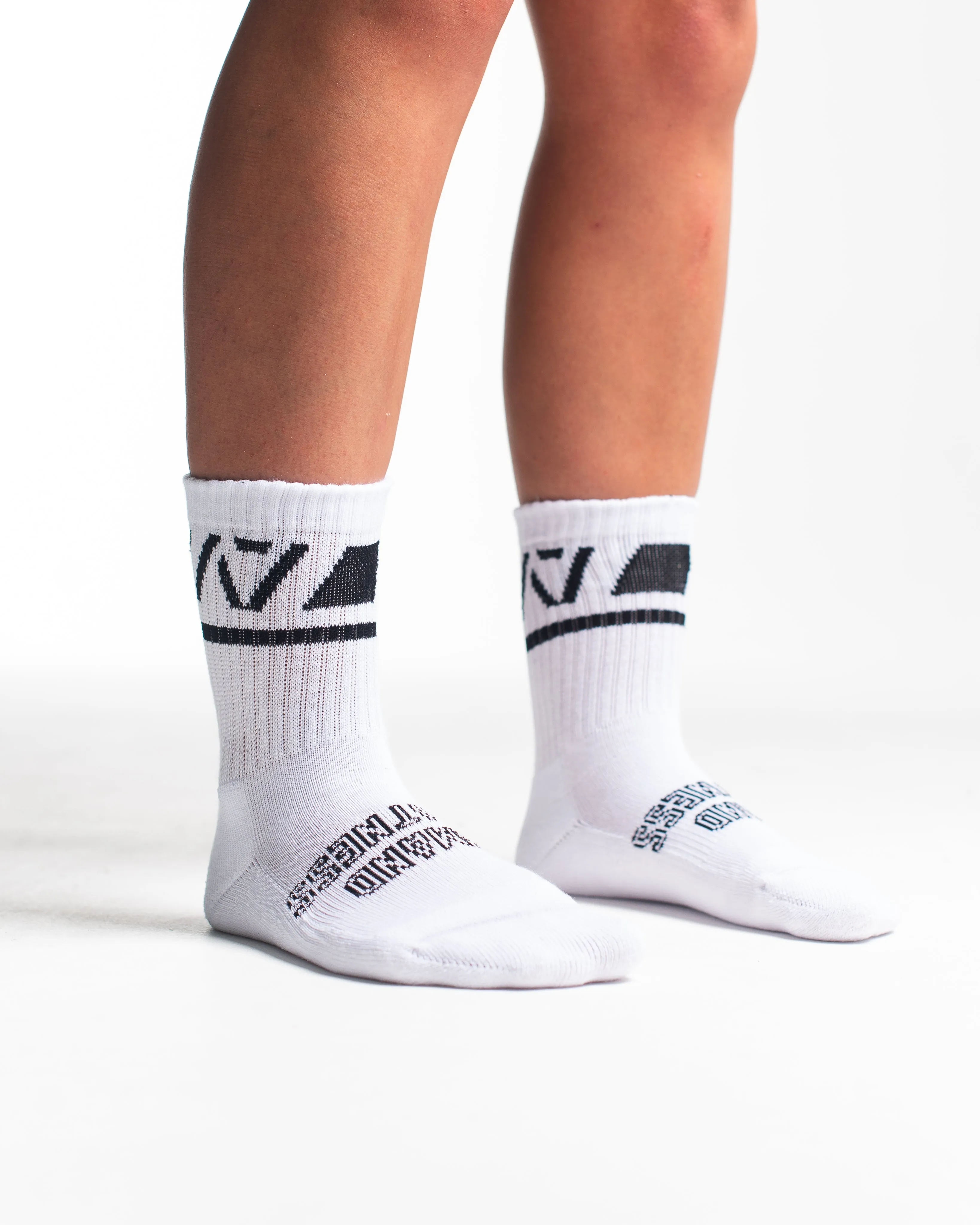 Crew Socks - Domino - White