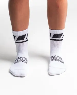 Crew Socks - Domino - White