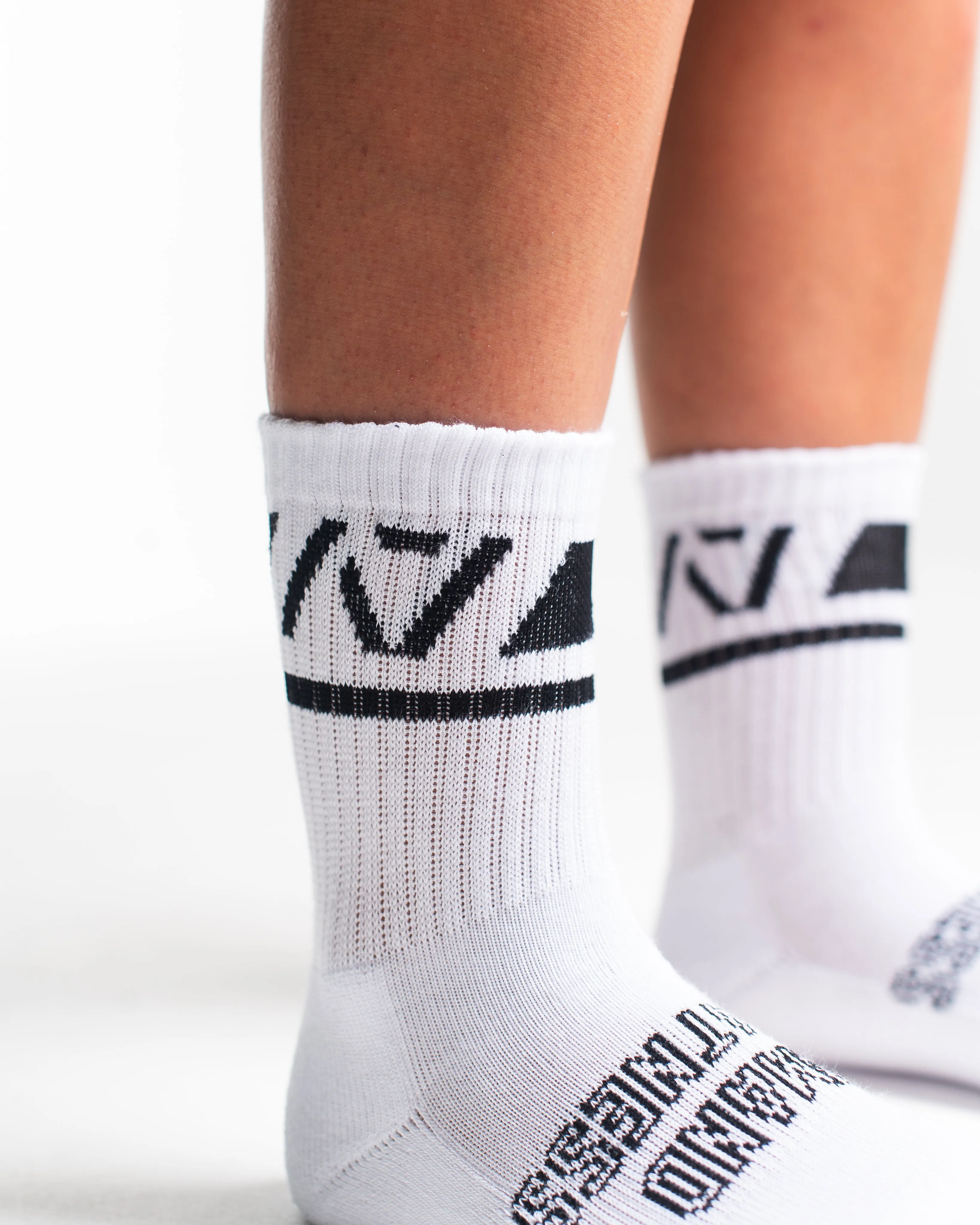 Crew Socks - Domino - White