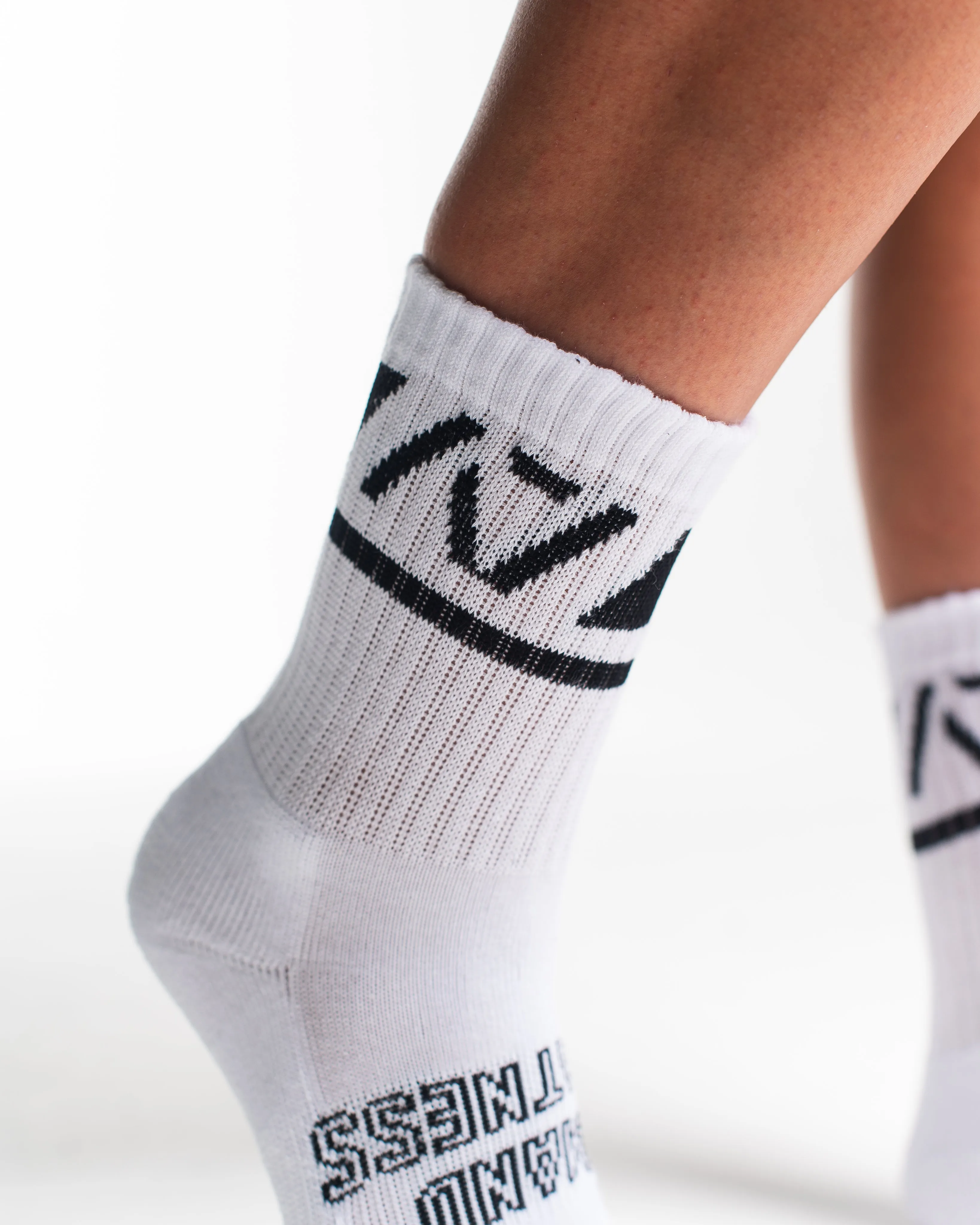 Crew Socks - Domino - White