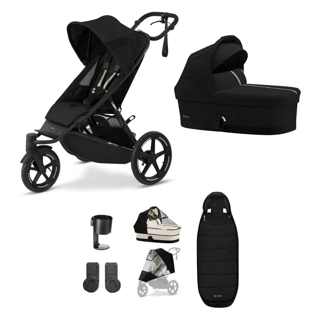 Cybex AVI Spin Essential Bundle - Moon Black