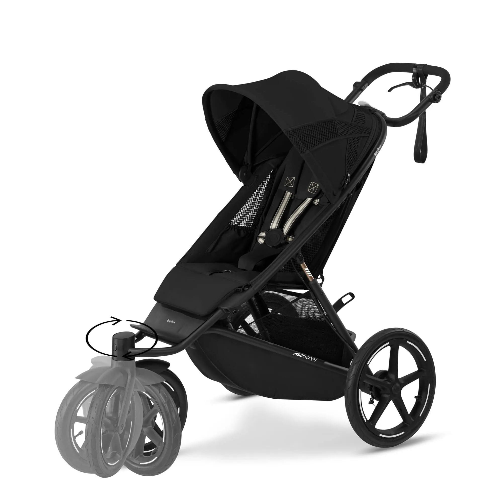 Cybex AVI Spin Essential Bundle - Moon Black