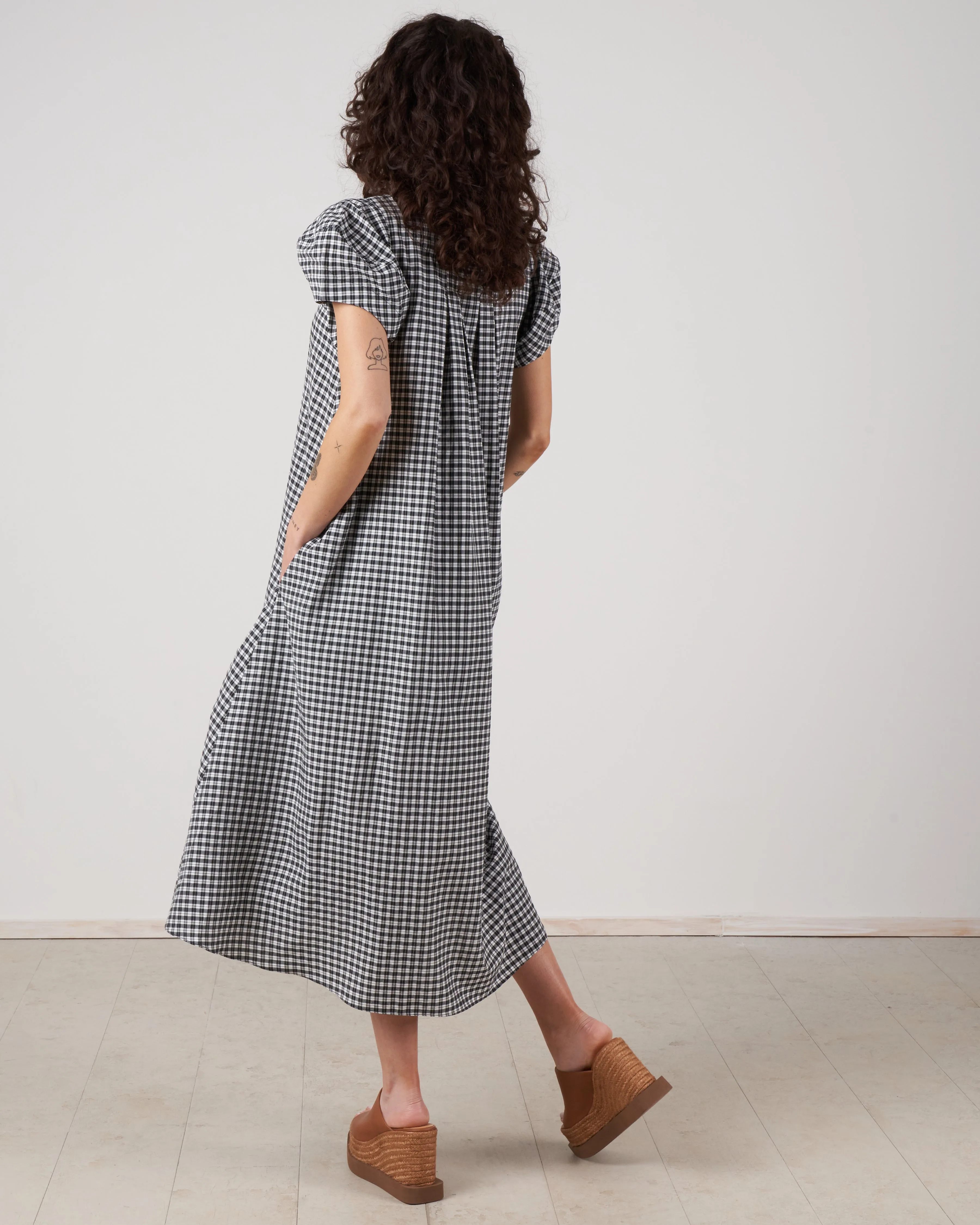 darcy dress - black   white
