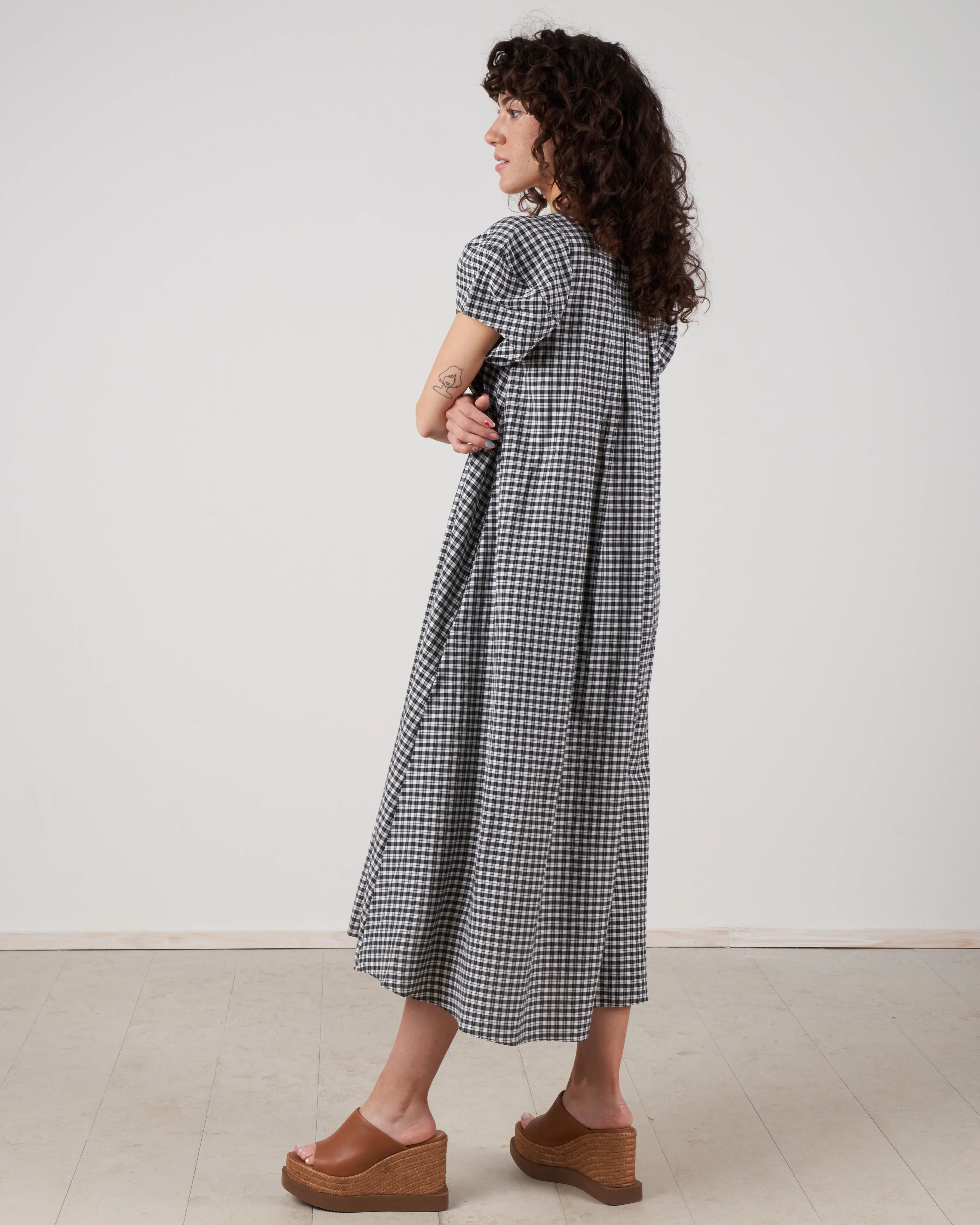 darcy dress - black   white