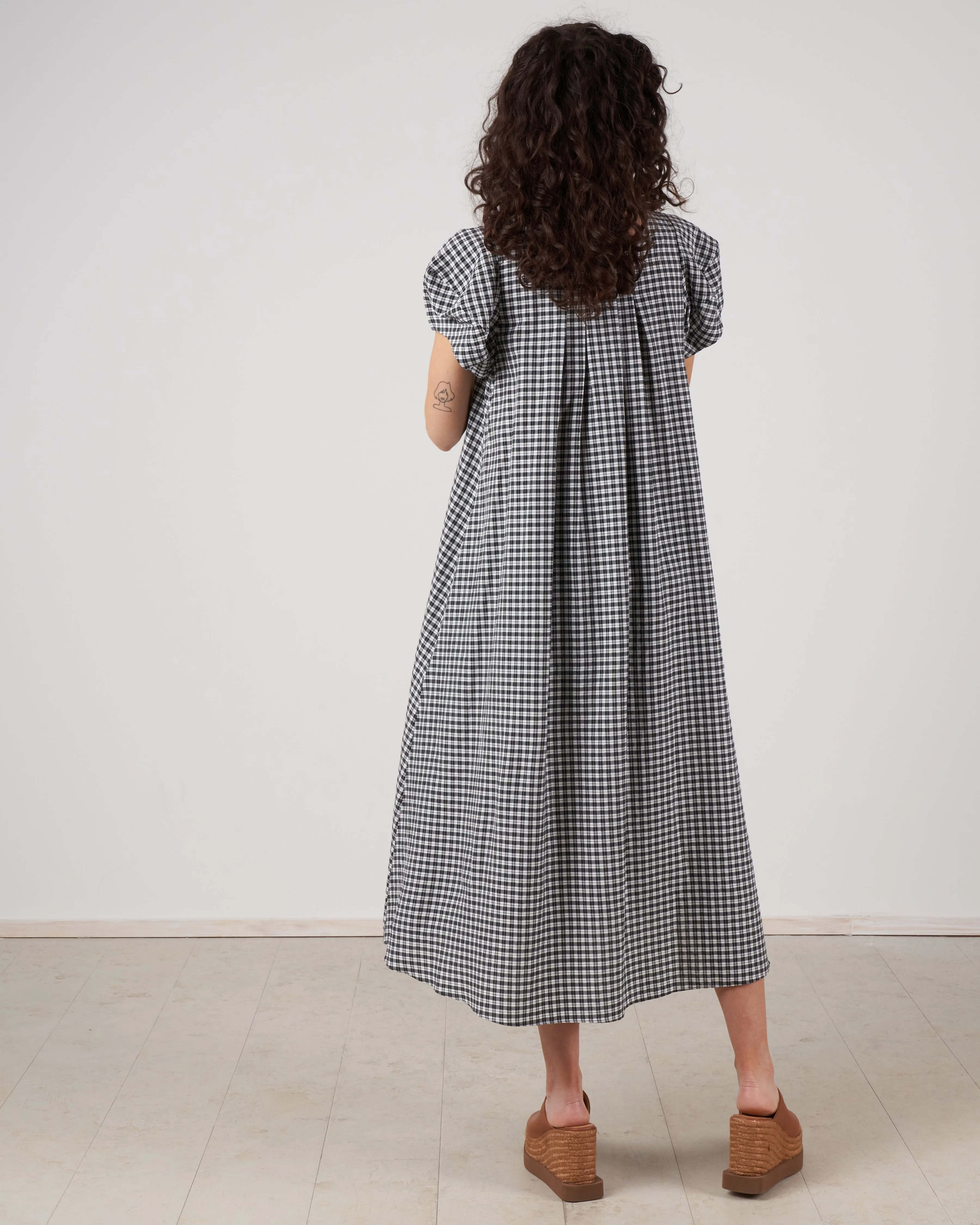darcy dress - black   white