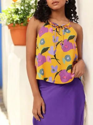 DressBerry Poppin' Floral Strappy Top