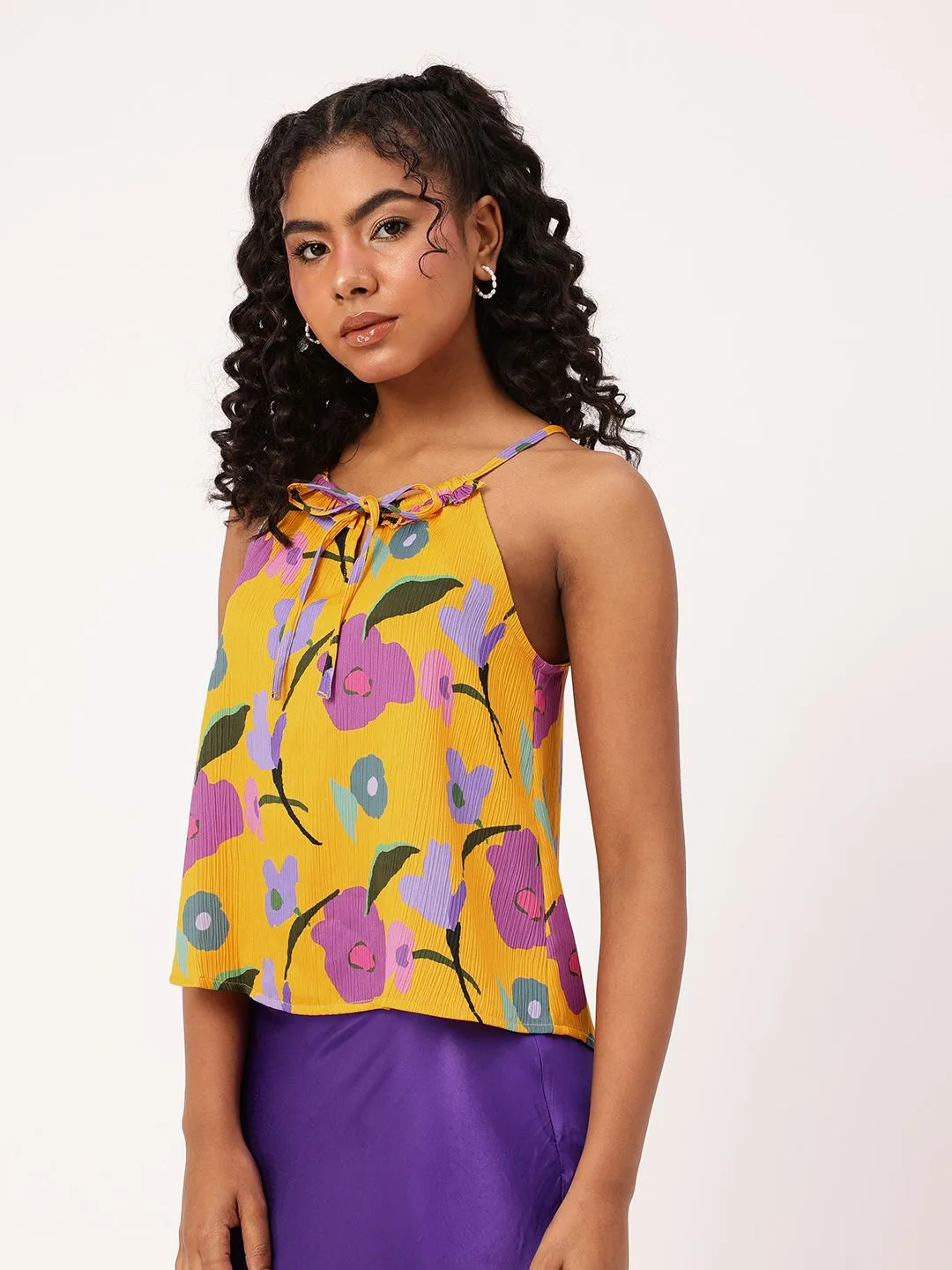 DressBerry Poppin' Floral Strappy Top