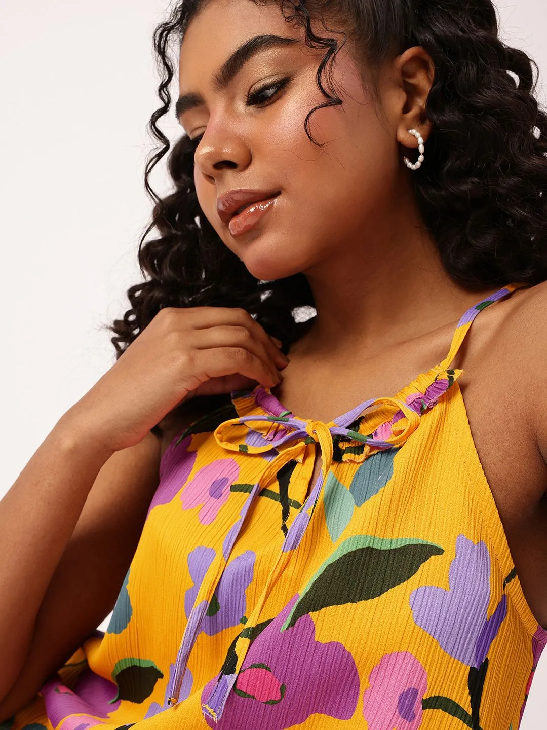 DressBerry Poppin' Floral Strappy Top