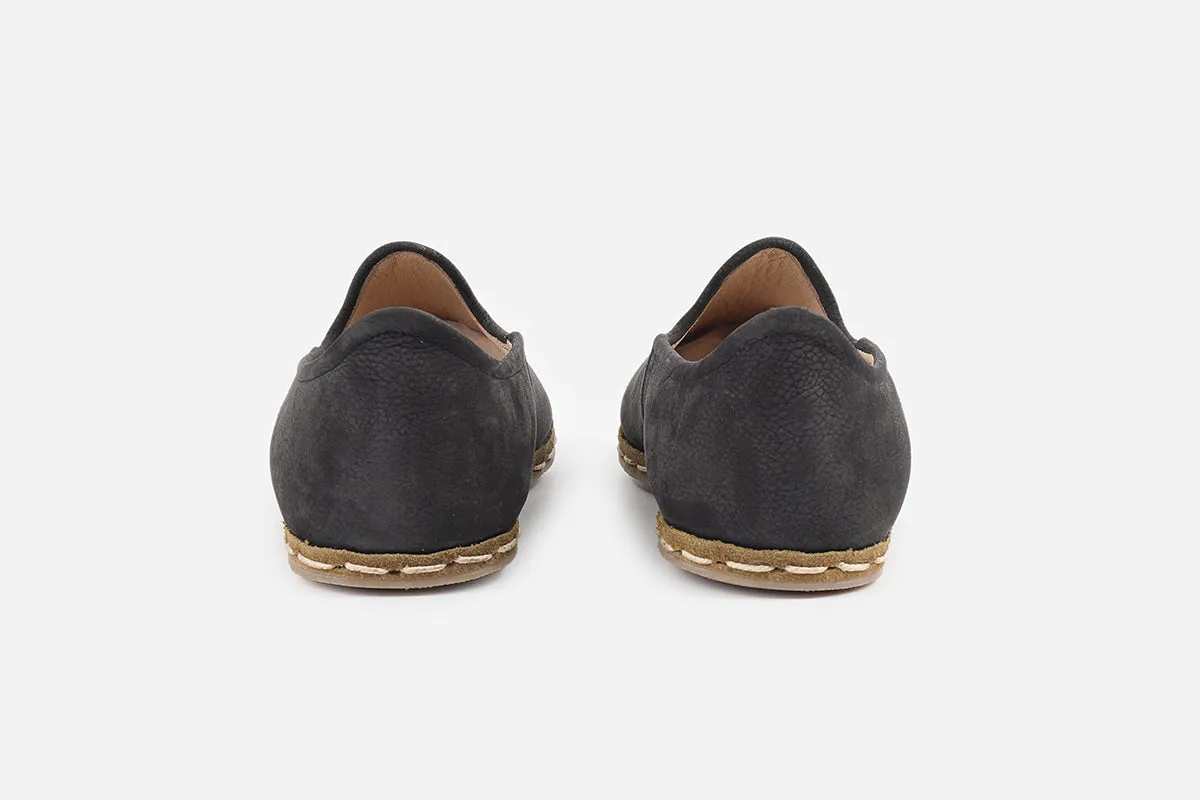 Eclipse Noir Handmade Nubuck Loafers (Women's)